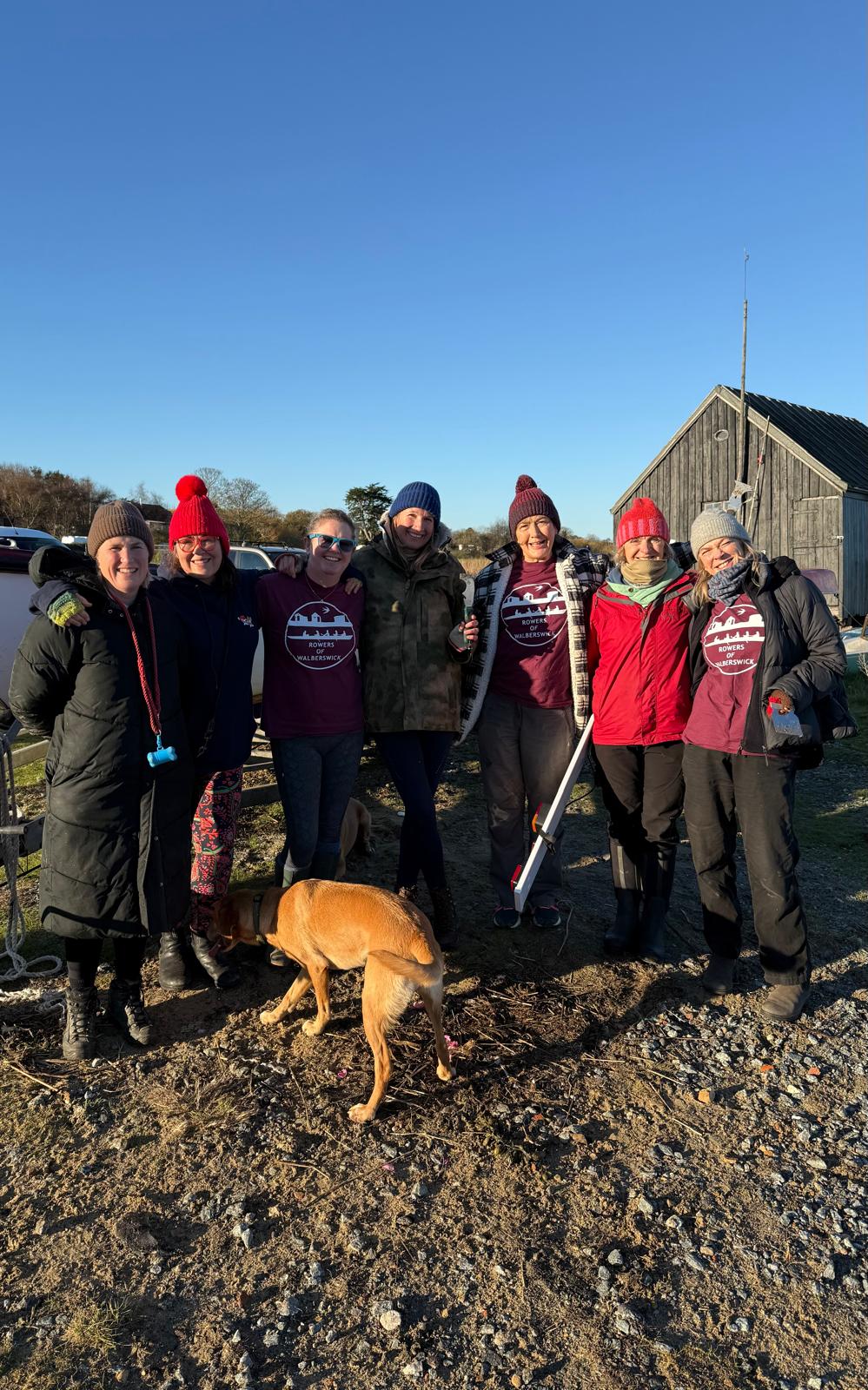 Rowers of Walberswick compete in the Carrow Cup