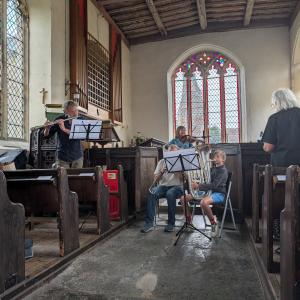 Songs of Praise pop up band